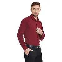 Men's Formal Maroon Shirt-thumb1
