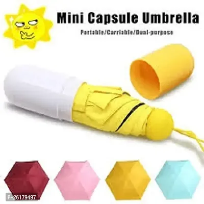 VGMAX Nylon Capsule Shape Umbrella For Man and Woman (YELLOW)-thumb4