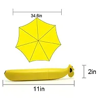 VGMAX Sun Rain Umbrella UM-Banana Folding Yellow Umbrella UV Protection for Outdoor Activities Fancy Gifts-thumb1
