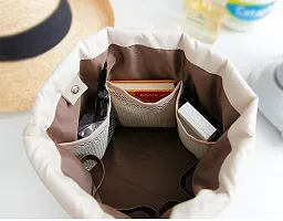 VGMAX Bucket Barrel Shaped Cosmetic Pouch | Cosmetic Round Pouch | Makeup Bag Travel Case Pouch-thumb4