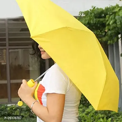 VGMAX Sun Rain Umbrella UM-Banana Folding Yellow Umbrella UV Protection for Outdoor Activities Fancy Gifts-thumb3