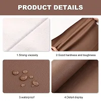 VGMAX Self Adhesive Leather Repair Patch Durable Self Adhesive Backing, for sofa car seat cover chair furniture, Couch, Furniture, stricker Waterproof Wear-Resisting (30X60CM, 1 Pieces) (BROWN)-thumb2