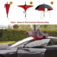 VGMAX Windproof Upside Down Umbrellas with C-Shaped Handle for Women and Men - Double Layer Inside Out Folding Umbrella (Multi Color-1 pcs)-thumb4