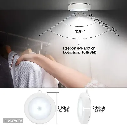 VGMAX LED Motion Sensor Light, USB Rechargeable LED Nightlight, Wireless Sensor Wall Light, Camping Light White LED Light Night Lamp(White)(Pack of 1) (1)-thumb3