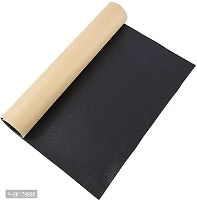 VGMAX Self Adhesive Leather Repair Patch Durable Self Adhesive Backing, for sofa car seat cover chair furniture, Couch, Furniture, stricker Waterproof Wear-Resisting (30X60CM, 1 Pieces) (BLACK)-thumb0