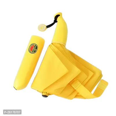 VGMAX Sun Rain Umbrella UM-Banana Folding Yellow Umbrella UV Protection for Outdoor Activities Fancy Gifts-thumb5