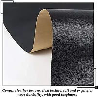 VGMAX Self Adhesive Leather Repair Patch Durable Self Adhesive Backing, for sofa car seat cover chair furniture, Couch, Furniture, stricker Waterproof Wear-Resisting (30X60CM, 1 Pieces) (BLACK)-thumb2