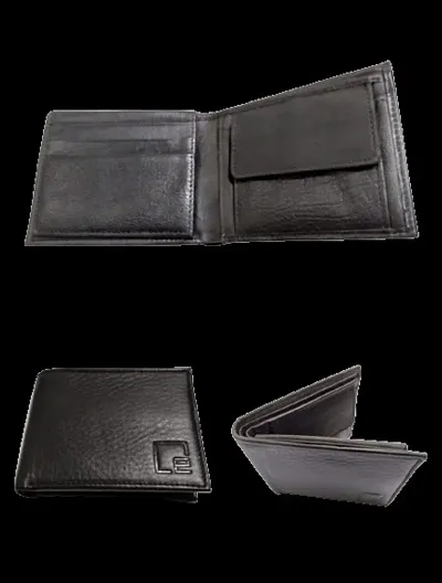 Men's Solid Two Fold Leather Wallet
