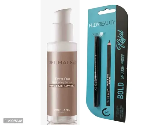 Oriflame  Optimals Even Out Skin Correcting Serum 30ml.With Black Kajal.