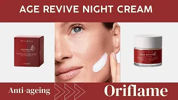 ORIFLAME OPTIMALS Age Revive Night Cream-50 ML. With Black Kajal.-thumb1