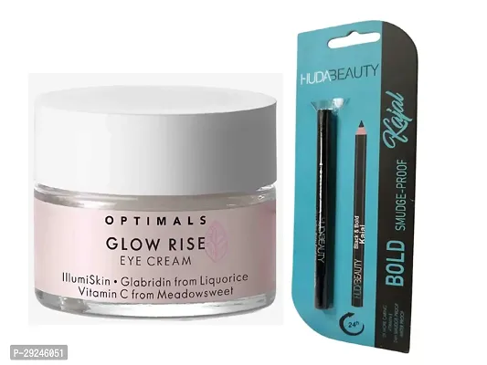 ORIFLAME OPTIMALS Glow Rise Eye Cream-15 ML. With Black Kajal.