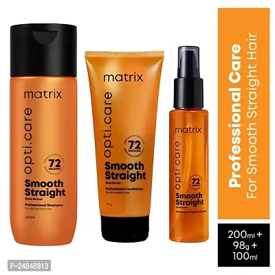 Matrix Opti.Care 3-Step Regime, Up To 4 Days Frizz Control, Shampoo + Conditioner + Serum-thumb0