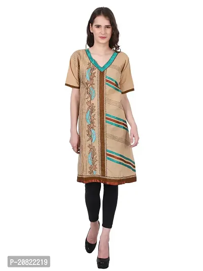 Stylish Anarkali Cotton Stitched Kurti For Women-thumb0