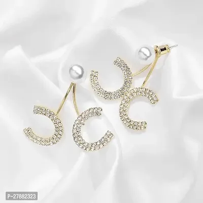 ZJEWELS Stylish Earring | Allure Gold Earring | Drop Earring | Trendy Earrings | Korean Earrings | Valentine Gift | In Gold-Plated For Women  Girls