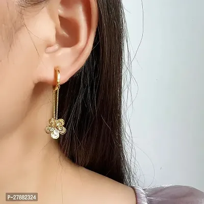 ZJEWELS Stylish Earring | Allure Gold Earring | Drop Earring | Trendy Earrings | Korean Earrings | Valentine Gift | In Gold-Plated For Women  Girls