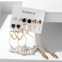 ZJEWELS Stylish Earring Combo | Allure Gold Earring Combo | Stud Earring | Butterfly Earrings | In Gold-Plated For Women  Girls-thumb3