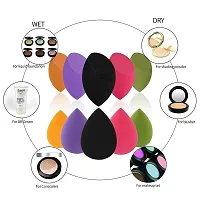 Solander Makeup Beauty Sponge Pro Puff Set,Hypoallergenic,Latex-free, Flawless Streak-free Foundation Blender Professional Beauty Makeup Set for Dry  Wet Use (Spounge-2-10pcs)-thumb2