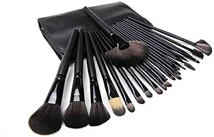 Solander Soft Bristle Makeup Brush Set With Pu Leather Case - Black, 24 Pieces, 24 In 1 Makeup Brush Black-thumb4