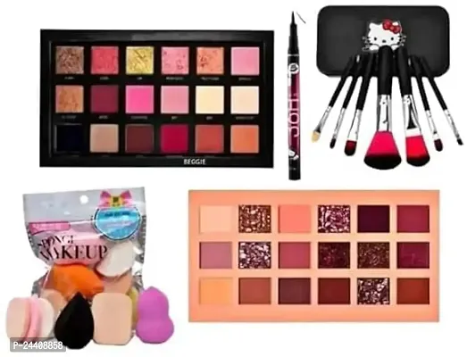 Shiv Gorakhnath Traders Professional Beauty Long Lasting Waterproof Makeup Kits Combo Pack 16 in 1 Set for Women  Girls