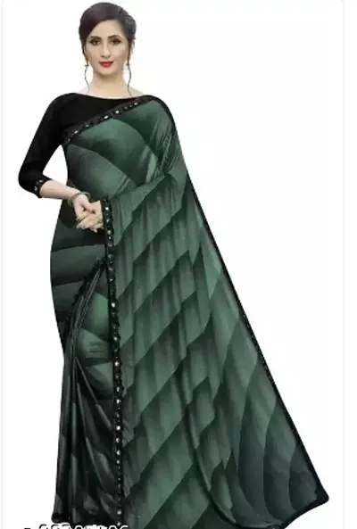 Trendy Lycra Sarees with Blouse Piece