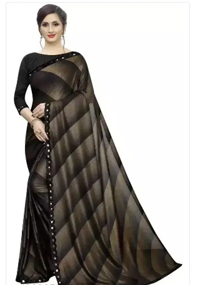 Trendy Lycra Sarees with Blouse Piece