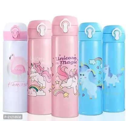 6 Pcs Unicorn Stationery Set for Kids School Stationery Set with Unicorn Steel Water Bottle Unicorn Diary, Pen, Pencil, Erasers, Pouch  Water Bottle Best Return Gift Set for Girls-thumb3
