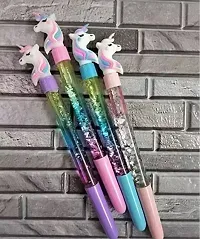 Combo ( 2 Fish Pen + 2 Water Glitter Pen) Buy This Beautiful attractive Cute Fish or Unicorn Pen For Kids Birthday Return Gift (Pack of 4 Pen)(Multicolor)-thumb3