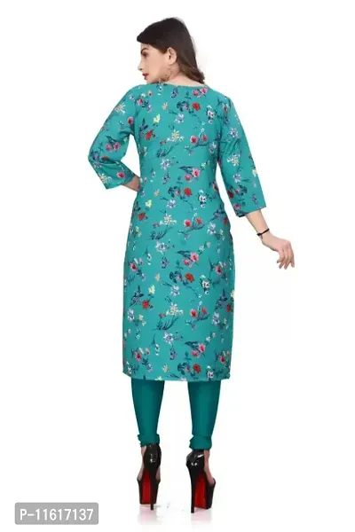 WOMEN CREPE FABRIC PRINT KURTI (COMBO 2)-thumb3