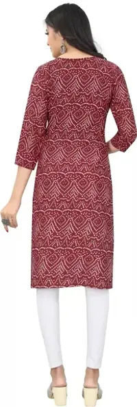 WOMEN CREPE FABRIC PRINT KURTI (COMBO 2)-thumb1