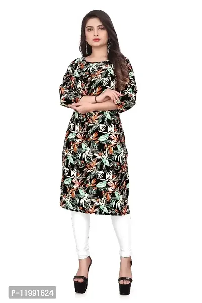 WOMEN CREPE FABRIC PRINT KURTI