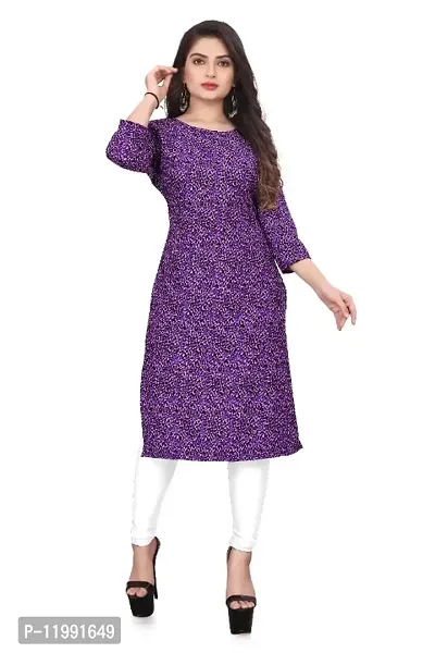 WOMEN CREPE FABRIC PRINT KURTI