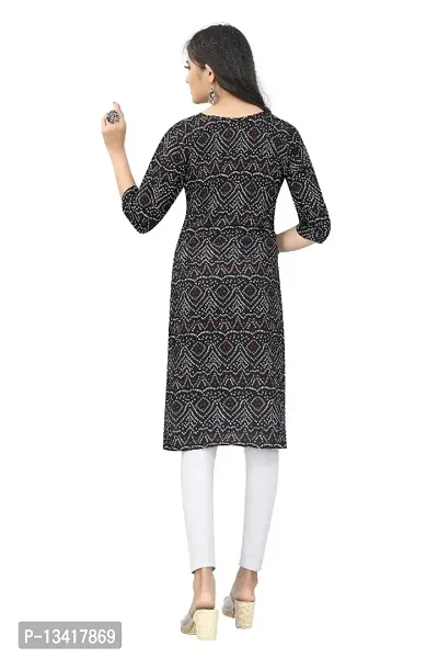 WOMEN CREPE FABRIC PRINT KURTI (COMBO 2)-thumb2