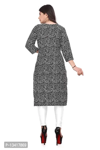 WOMEN CREPE FABRIC PRINT KURTI (COMBO 2)-thumb3