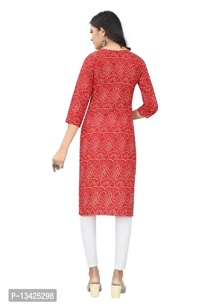 WOMEN CREPE FABRIC PRINT KURTI (COMBO 2)-thumb2