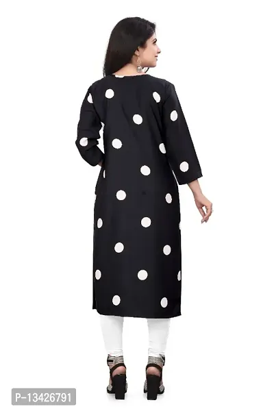 WOMEN CREPE FABRIC PRINT KURTI (COMBO 2)-thumb2