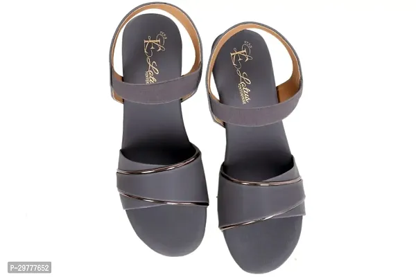 Women Stylish Grey Canvas Sandals