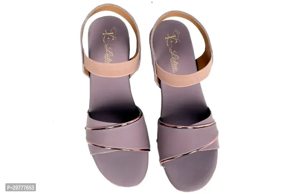 Women Stylish Peach Canvas Sandals-thumb0