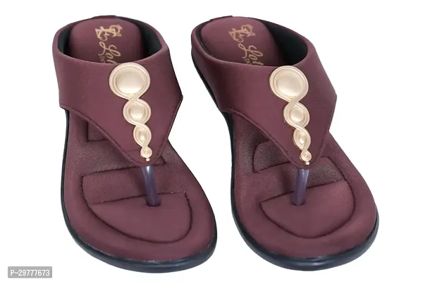 Women Grey Flats Sandal Maroon Canvas Sandals