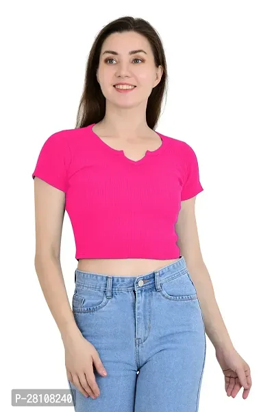 Classic Lycra Solid Top for Women