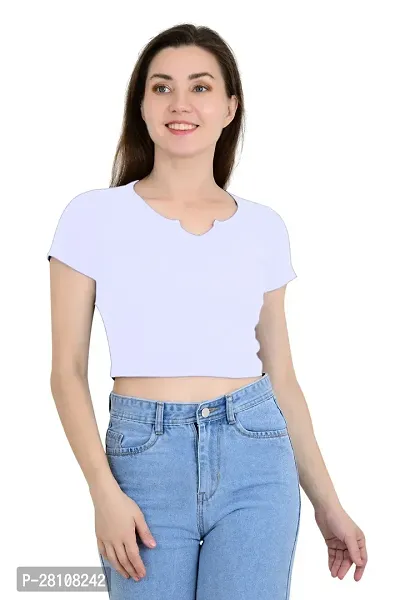 Classic Lycra Solid Top for Women