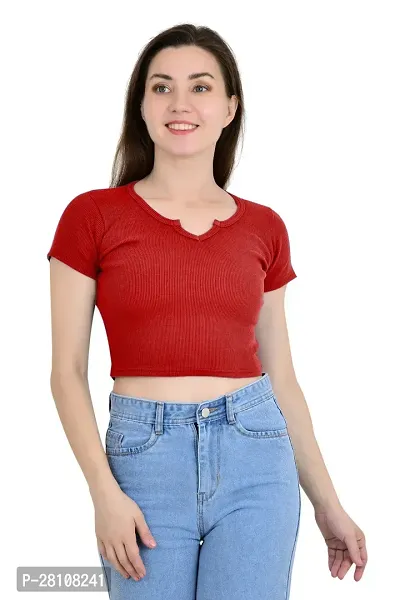 Classic Lycra Solid Top for Women