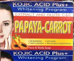 Beauty Hub Neon Kojic Acid Plus Papaya-Carrot Gluta Soap-160 Gms-thumb1