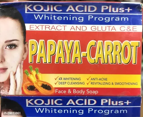 Beauty Hub Neon Kojic Acid Plus Papaya-Carrot Gluta Soap-160 Gms-thumb2