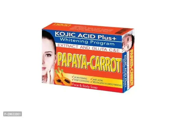 Beauty Hub Neon Kojic Acid Plus Papaya-Carrot Gluta Soap-160 Gms