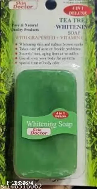 Beauty Hub Skin Doctor 4 in 1 Whitening soap with Grapeseed  Vitamin c Soap Thailand Product (Tea Tree Whitening,81gm)-thumb0