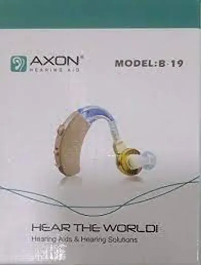 Axon Hearing Aid B-19 Ear Hearing Machine, Beige Color, Hearing Aid Machine