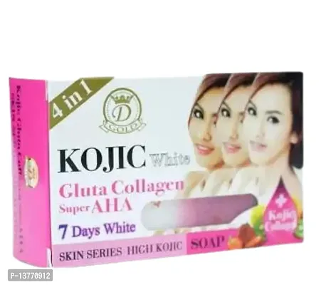 Kojic White Gluta Collagen Super Aha 7 days Whitening soap-thumb0