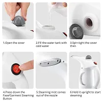 Portable Handheld Garment  Facial Steamer | Fast Heat-up Fabric Steamer |Travel Iron Steamer (Color-Multi)-thumb2