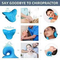 Neck And Shoulder Relaxer Cervical Stretcher Neck Traction Device For Neck Support For Pain  Neck Hump Corrector For Women Massage Relaxer Acupressure Chiropractic Pillow-thumb3