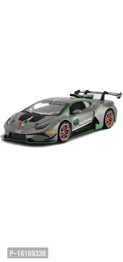 Lamborghini Huracan ST EVO Alloy Die-Cast Car Model Sound and Light Pull Back Toys Collection Simulation-thumb0